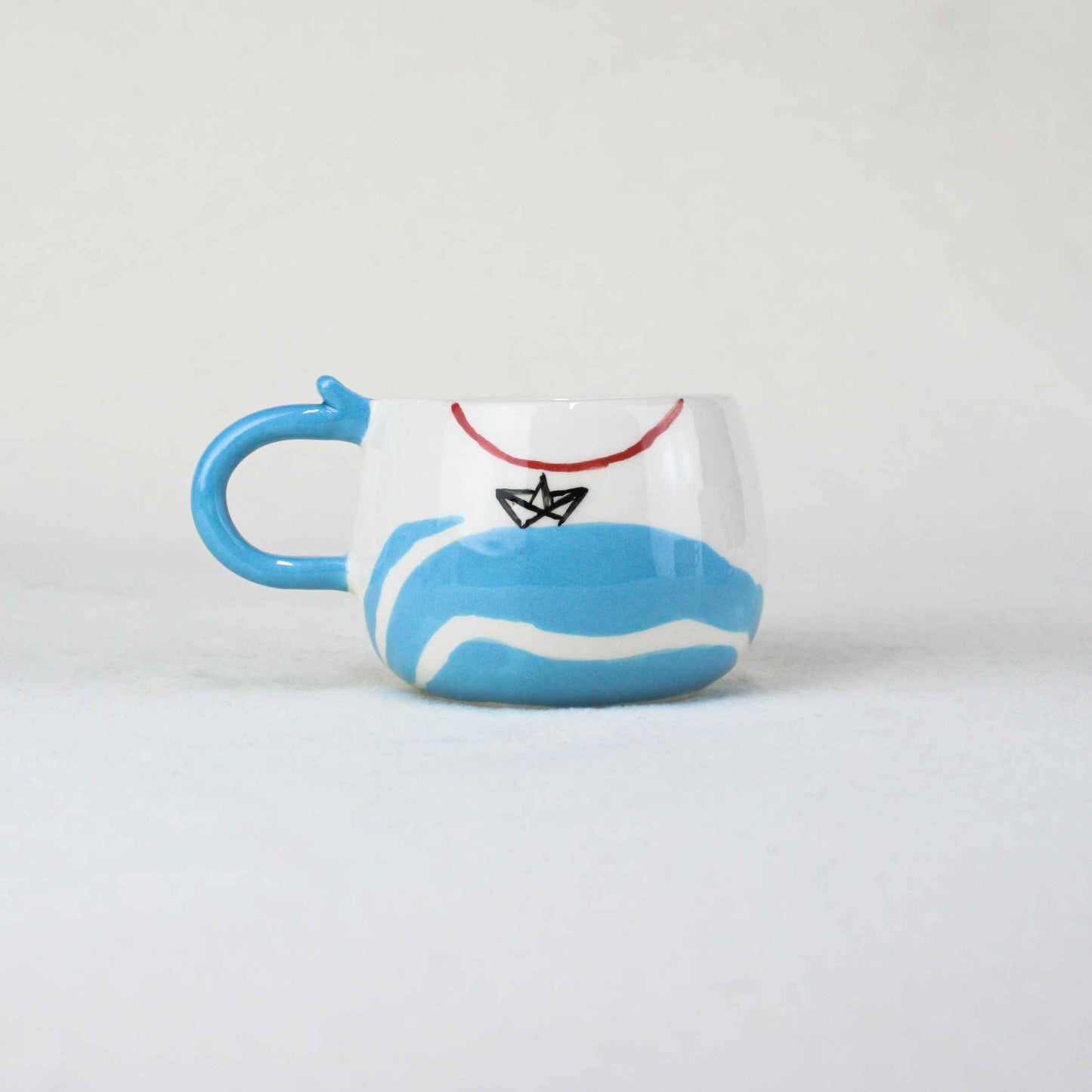 "Sail" Small Ceramic Mug, Design Ceramic Kitchenware