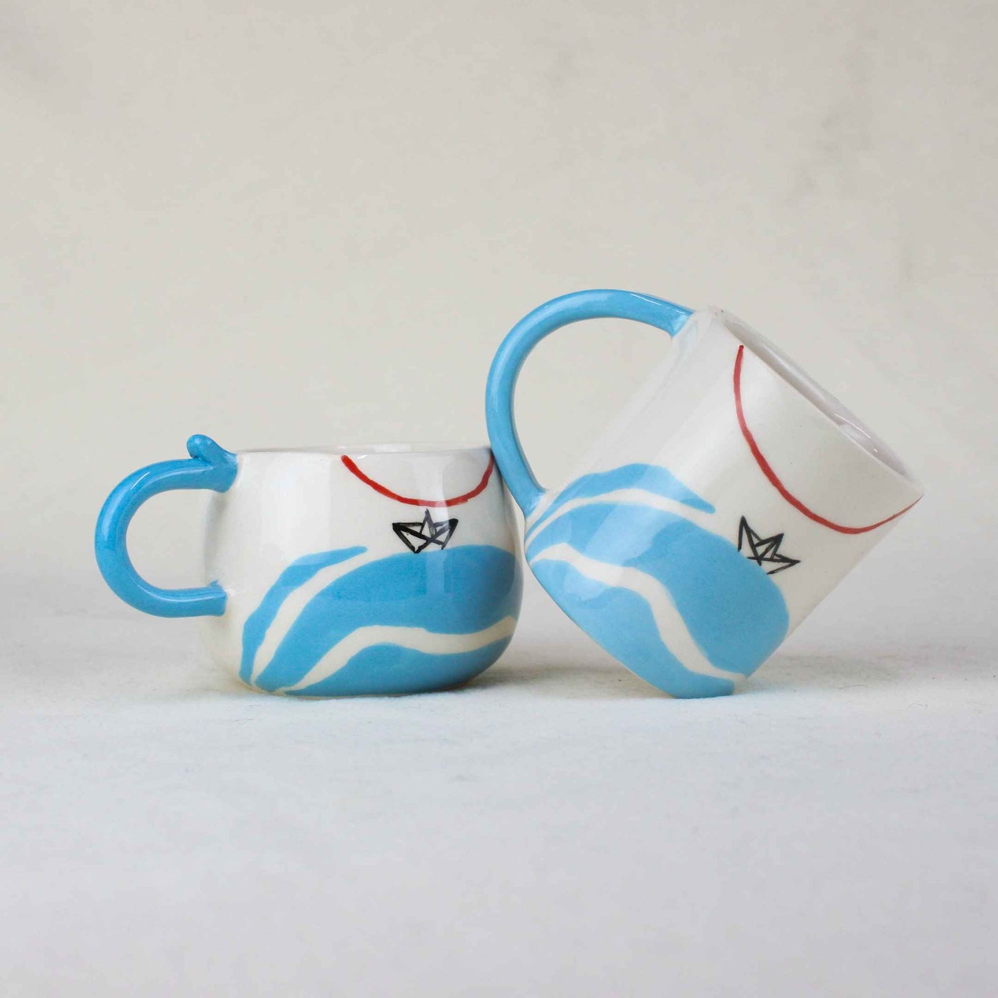 "Sail" Small Ceramic Mug, Design Ceramic Kitchenware